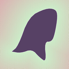 Netherlands map icon. Country shape on radiant striped gradient background. Netherlands vibrant poster. Classy vector illustration.