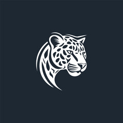 Cheetah logo design vector illustration