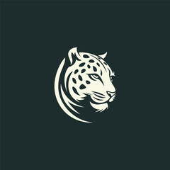 Cheetah logo design vector illustration