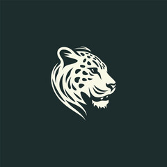 Cheetah logo design vector illustration