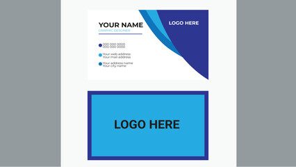 Modern and creative business card template - Orange and dark black color business card design.