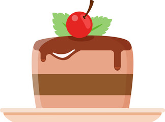 Delicious sweet chocolate treats and chocolate dessert