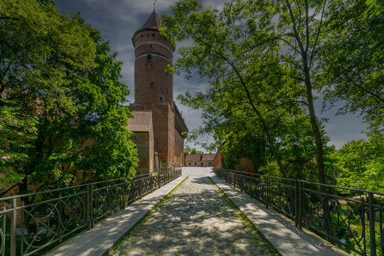 Medieval castle in the city of Olsztyn, Poland.