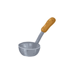 Ladle kitchen utensils cartoon vector illustration