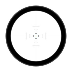 Realistic sniper target frame.