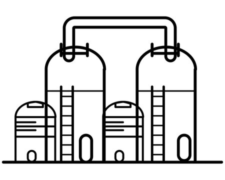 recommend clip art: storage silo ,business resource ideas, line art icons, and flat design.