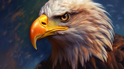 american bald eagle in flight, generative ai