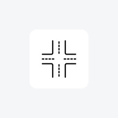 Obraz premium Navigating Intersection and Crossroads icon