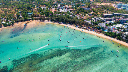 aerial view of Rawai beach,Phuket, Thailand.