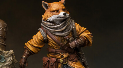 red fox in the woods, generative ai