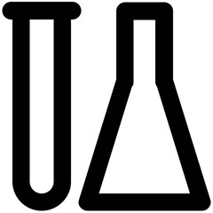 Science and Lab Line Vector Icons 

