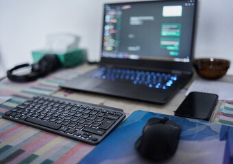 Software developer working from home