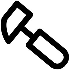 Set of Labour Tools Bold Line Icons

