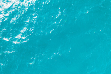 blue ocean waves background. Water surface on ocean. copy space area for text. Reflection on the surface of the ocean on a calm day.