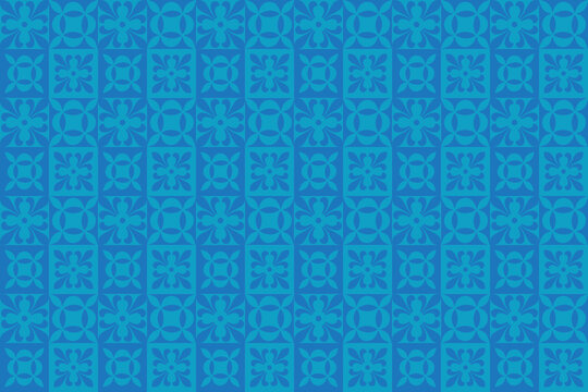 seamless square classic royal blue checker box pattern background vector decoration