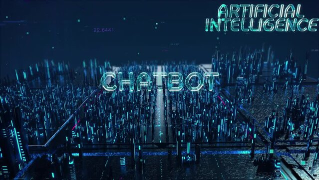 Future of ChatGPT with digital technology hitech concept