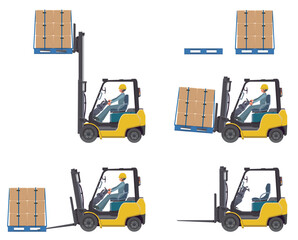フォークリフトのイラスト