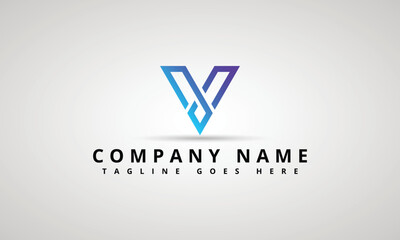 Modern Creative V Logo Design And Template. V VV Icon Initials Based Monogram And Letters In Vector.