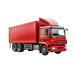 red truck cargo transport vehicle