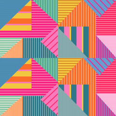 Geometry minimalistic pattern. Abstract vector pattern for web banner, business presentation, branding, fabric, textile.	