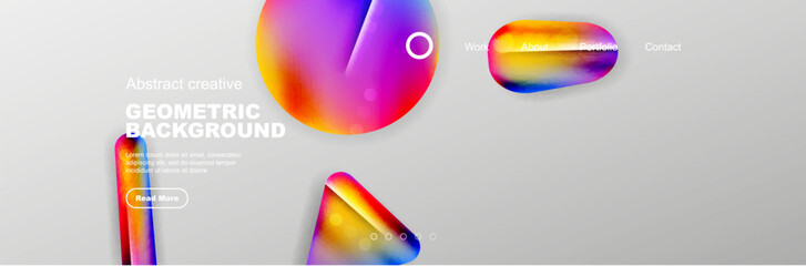 Abstract background for your landing page design. Web page for website or mobile app wallpaper