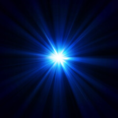 黒バックの青い光素材