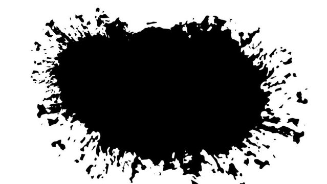 Ink brush stroke transition