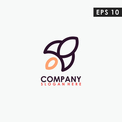 Rocket Modern Logo Design Vector Template Isolated In Shape Colour