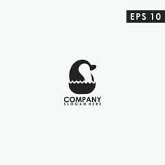 Penguin Logo Design. Penguin Logo Template. Modern Design. Flat Logo. Vector Illustration