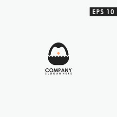 Penguin Logo Design. Penguin Logo Template. Modern Design. Flat Logo. Vector Illustration