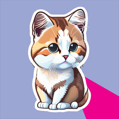 best cat sticker , smart cat sticker, sticker cat design.