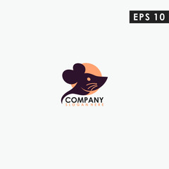 Mouse Modern Logo Design Isolated In Shape Colour Vector Template Illustration
