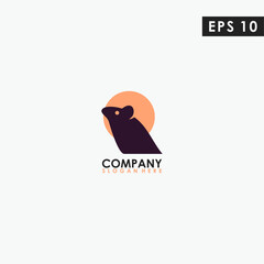 Mouse Modern Logo Design Isolated In Shape Colour Vector Template Illustration