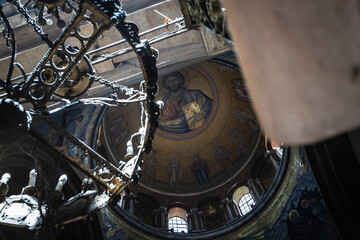 Inside the Church of the Holy Sepulchre, Jerusalem, Israel