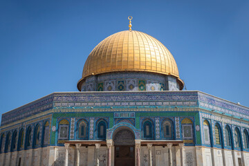 Fototapeta na wymiar Dome of the Rock in Jerusalem, Israel