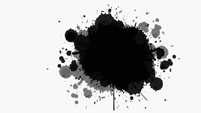 splatter ink  brush stroke