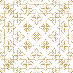 Seamless geometric pattern with Arabian style