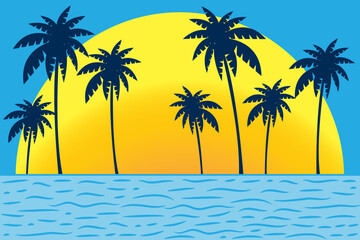 palm tree on the beach