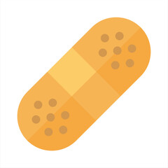 Medical plaster, Patch flat icon, vector illustration isolated on white background.Bandage aid medical plaster icon.cartoon graphic icon of bandage aid medical plaster