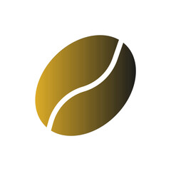 Coffee bean icon on a white background. Vector - stock vector
