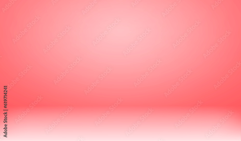 Poster pink color studio background. abstract empty room with soft light for product. simple peach backdrop