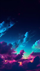 Night Sky Wallpaper Vertical Background | Generative AI