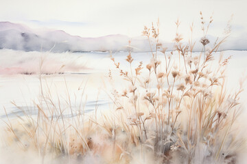 Scandinavian breeze watercolor