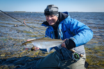 Sea trout - swedish fishing trophy - 619715657