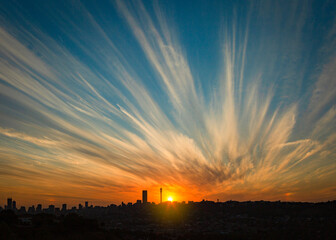 Fototapeta premium Johannesburg Sunset