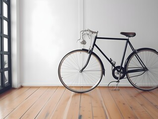 Fototapeta na wymiar a bicycle in a room