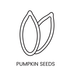 Sprinkle a touch of health and flavor with the visually captivating Pumpkin Seeds Line Vector Icon, symbolizing their role as a wholesome and nutritious addition to smoothies, granola bars