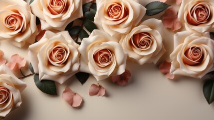 Roses background copyspace concept