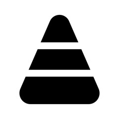 pyramid glyph icon