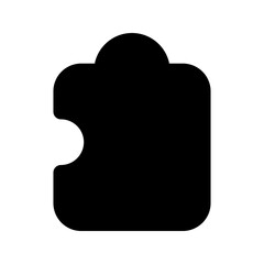 puzzle glyph icon